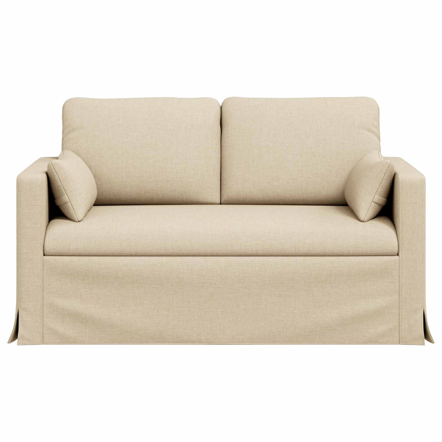 vidaXL Καναπές Κρεμ 139 x 78 x 80 εκ ύφασμα