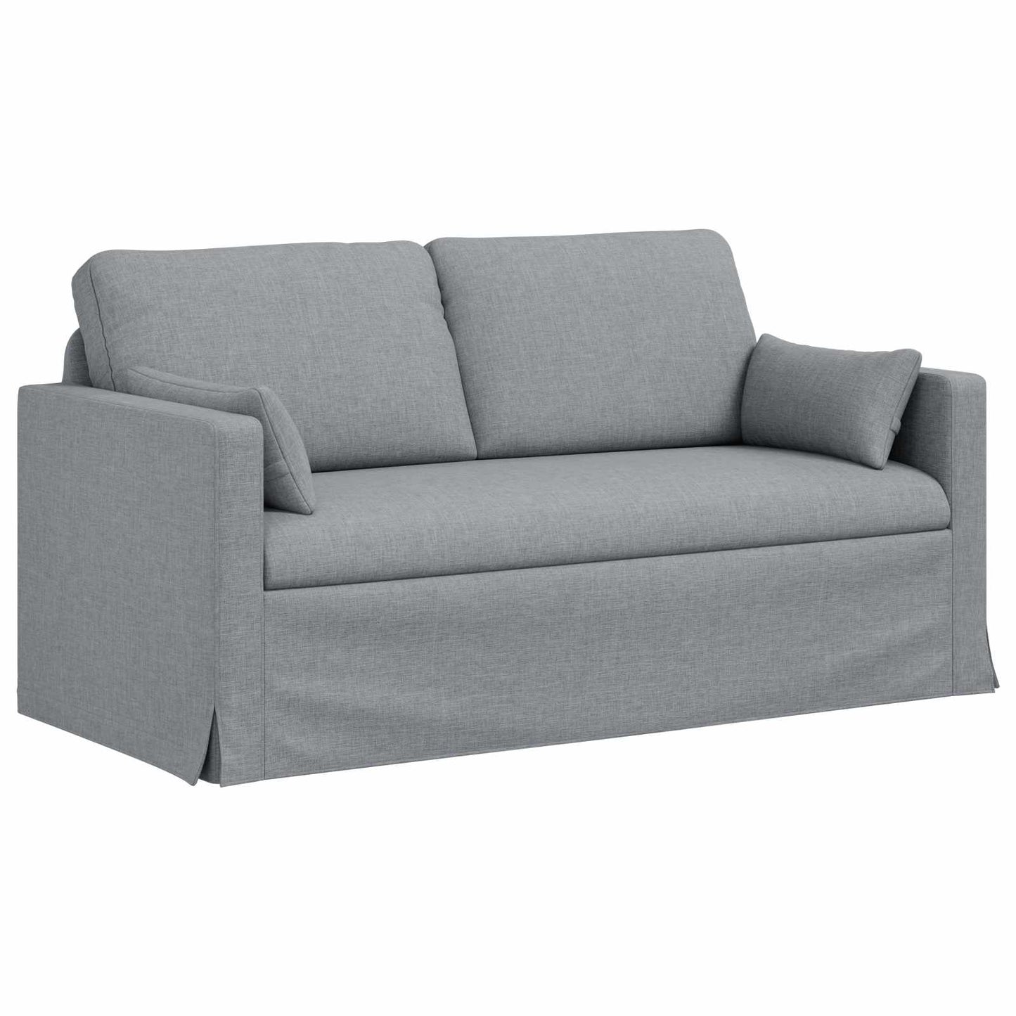 vidaXL Καναπές Ανοιχτό γκρι 158 x 78 x 80 εκ ύφασμα