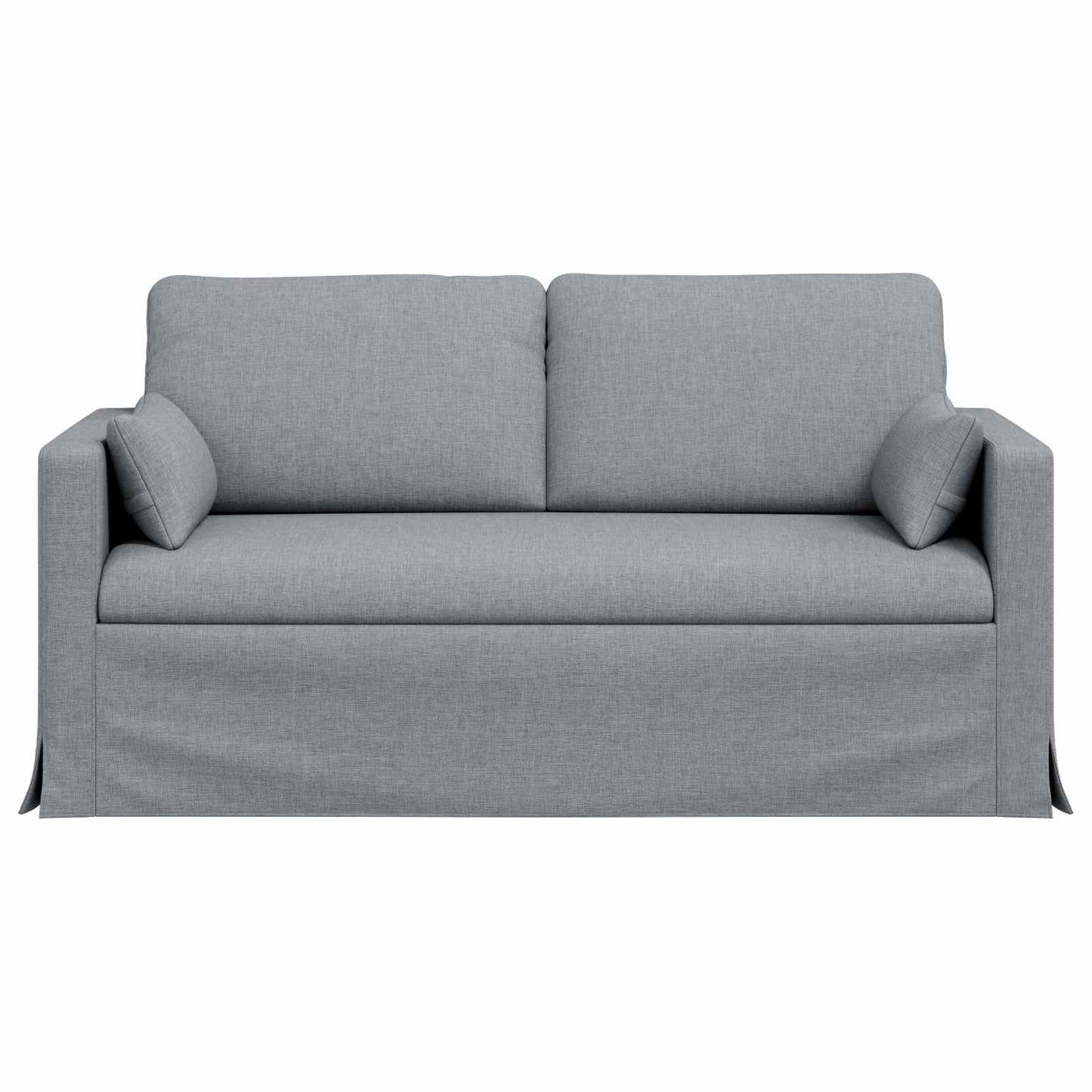 vidaXL Καναπές Ανοιχτό γκρι 158 x 78 x 80 εκ ύφασμα