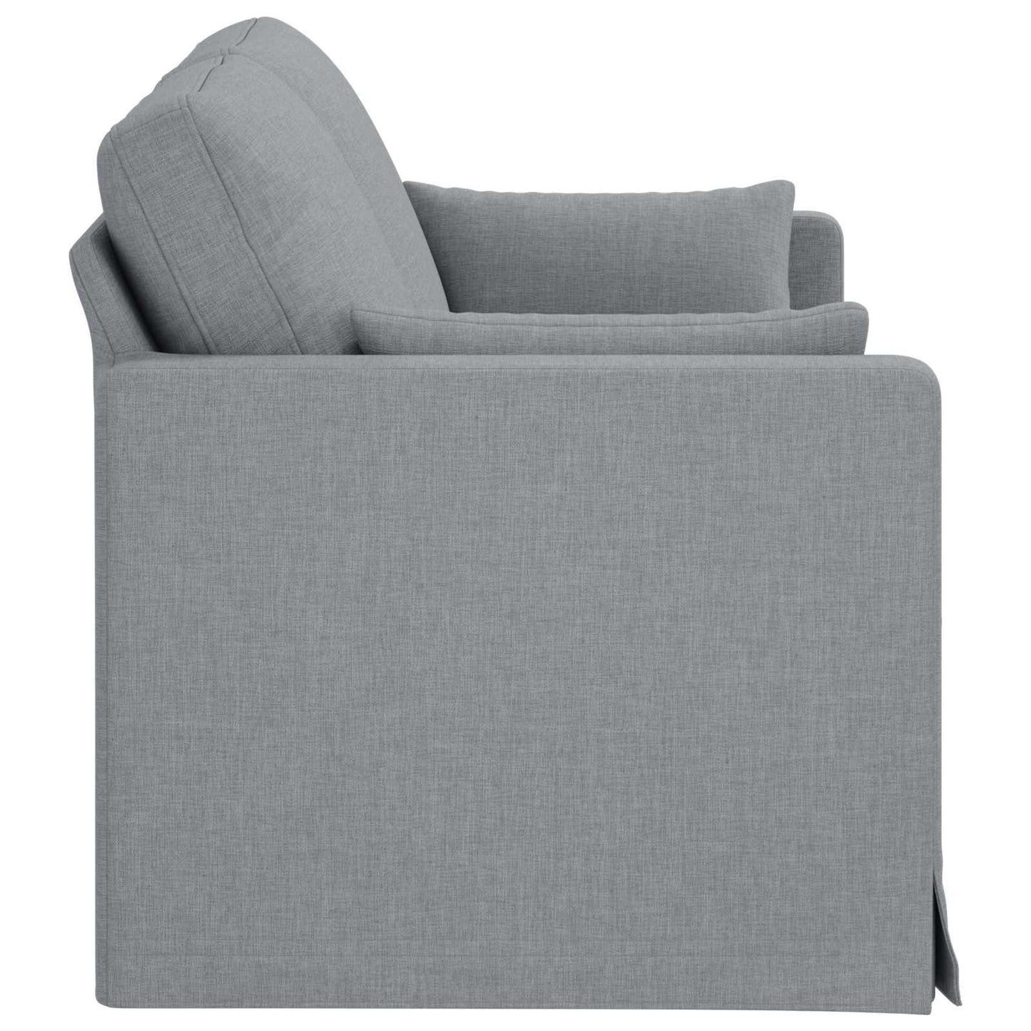 vidaXL Καναπές Ανοιχτό γκρι 158 x 78 x 80 εκ ύφασμα