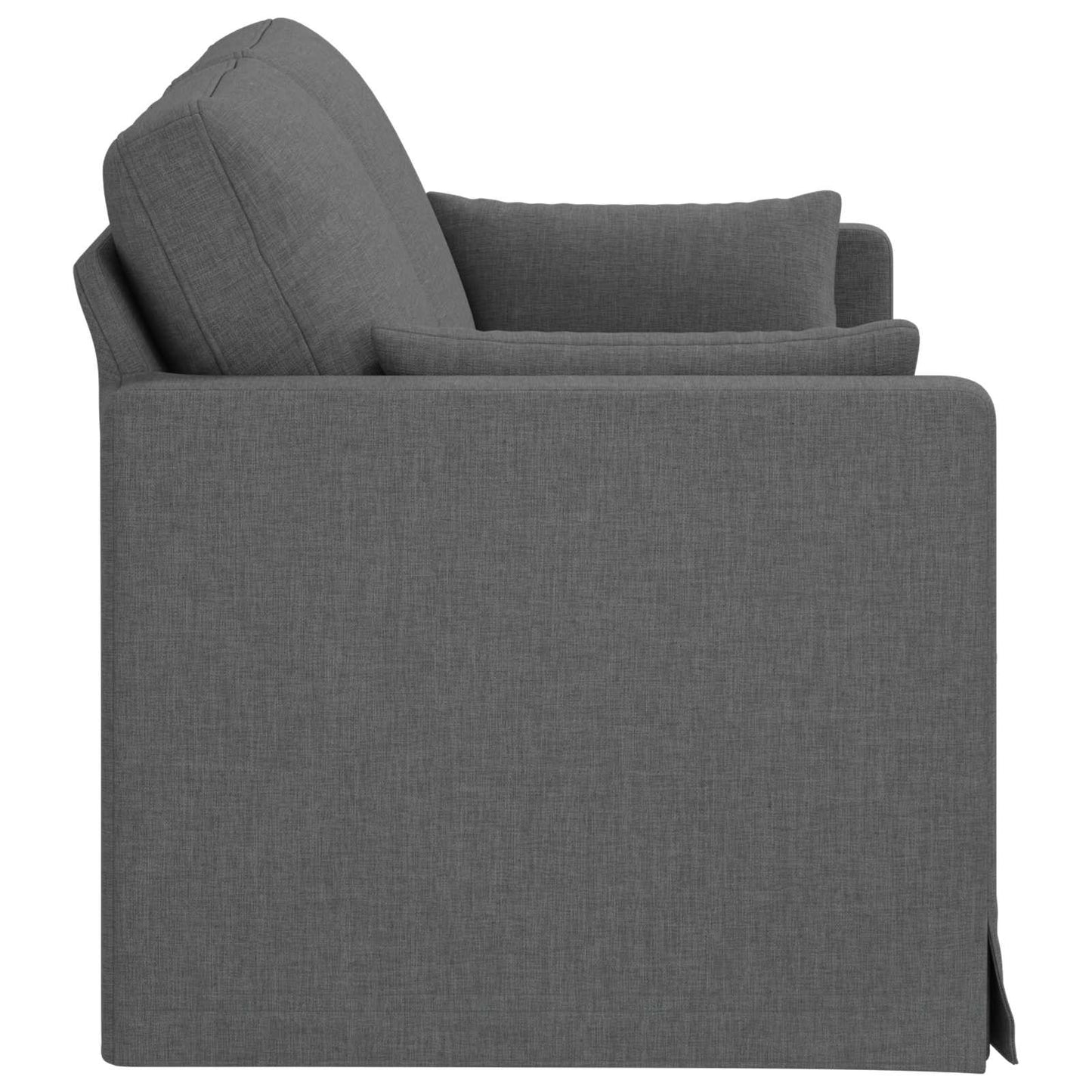 vidaXL Καναπές Σκούρο Γκρι 158 x 78 x 80 εκ ύφασμα