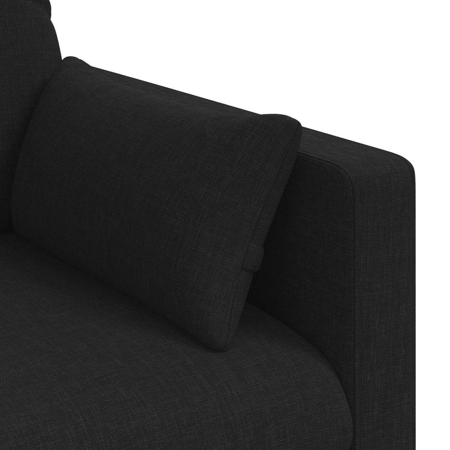 vidaXL Καναπές Μαύρο 158 x 78 x 80 εκ ύφασμα
