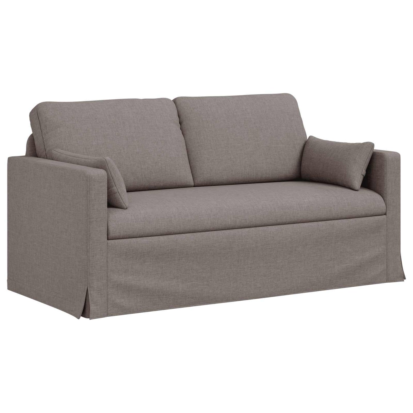 vidaXL Καναπές Taupe 158 x 78 x 80 εκ ύφασμα