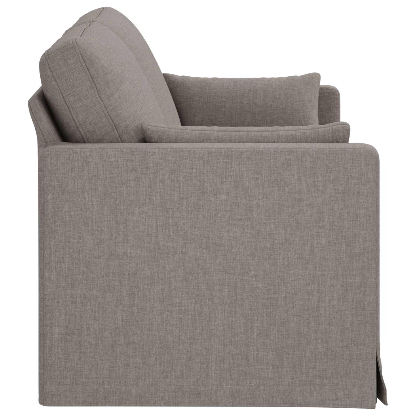 vidaXL Καναπές Taupe 158 x 78 x 80 εκ ύφασμα