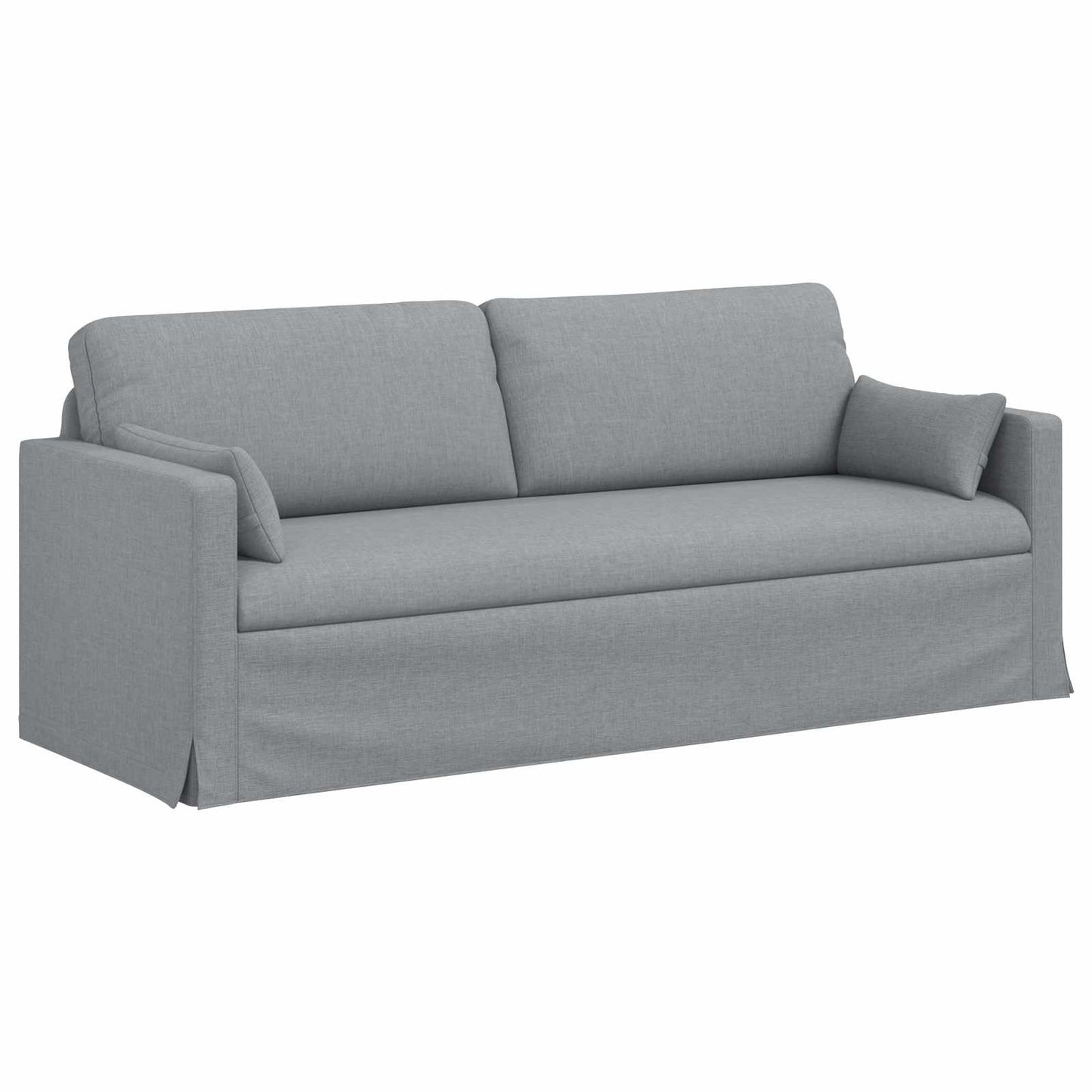 vidaXL Καναπές Ανοιχτό γκρι 198 x 78 x 80 εκ ύφασμα