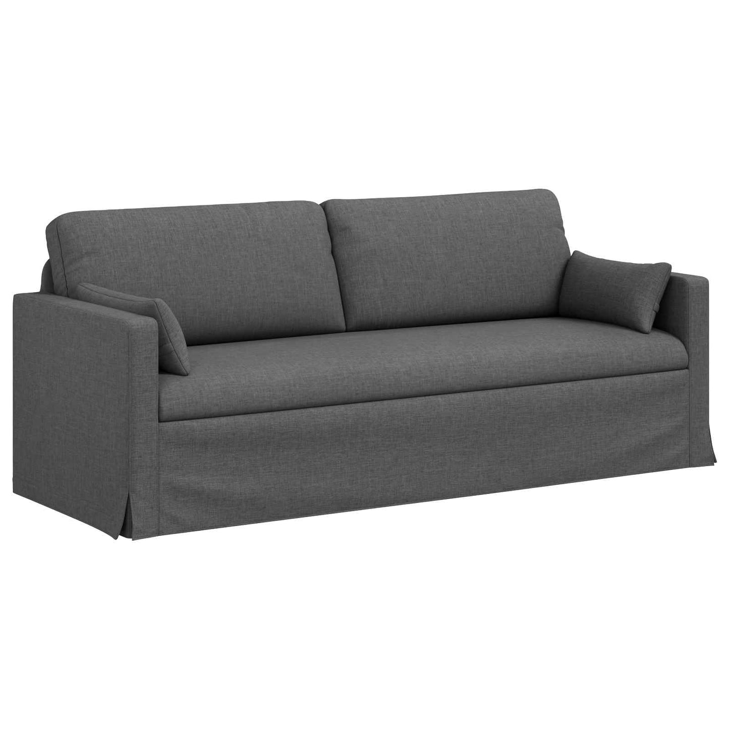 vidaXL Καναπές Σκούρο Γκρι 198 x 78 x 80 εκ ύφασμα