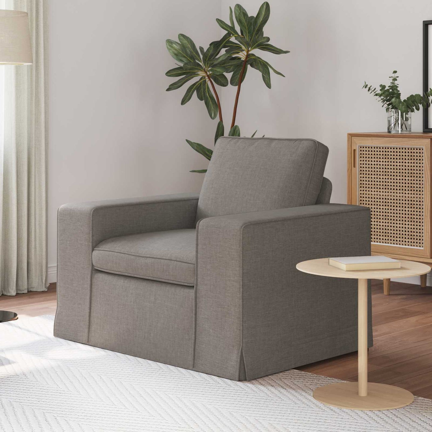 vidaXL Καναπές Taupe 103 x 80 x 82 εκ ύφασμα