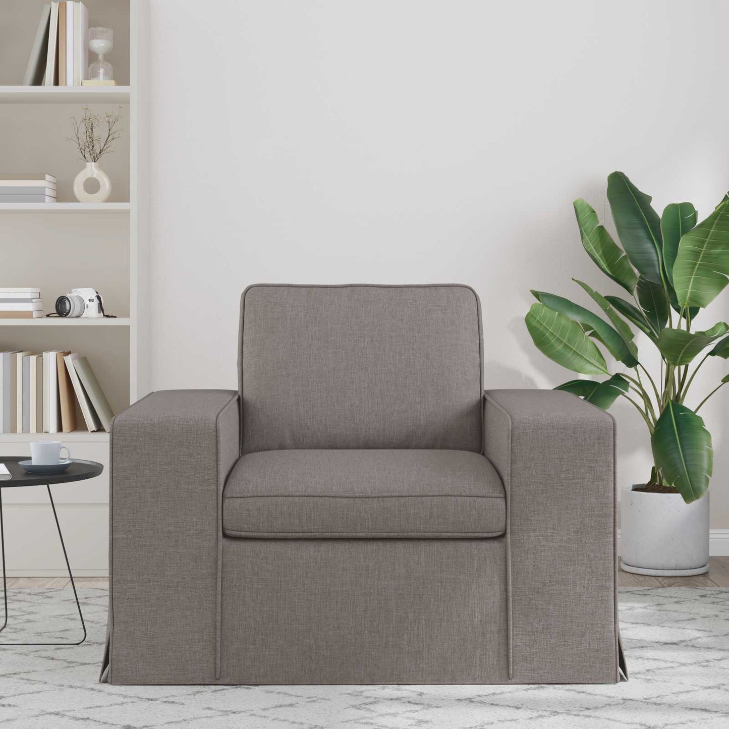 vidaXL Καναπές Taupe 103 x 80 x 82 εκ ύφασμα