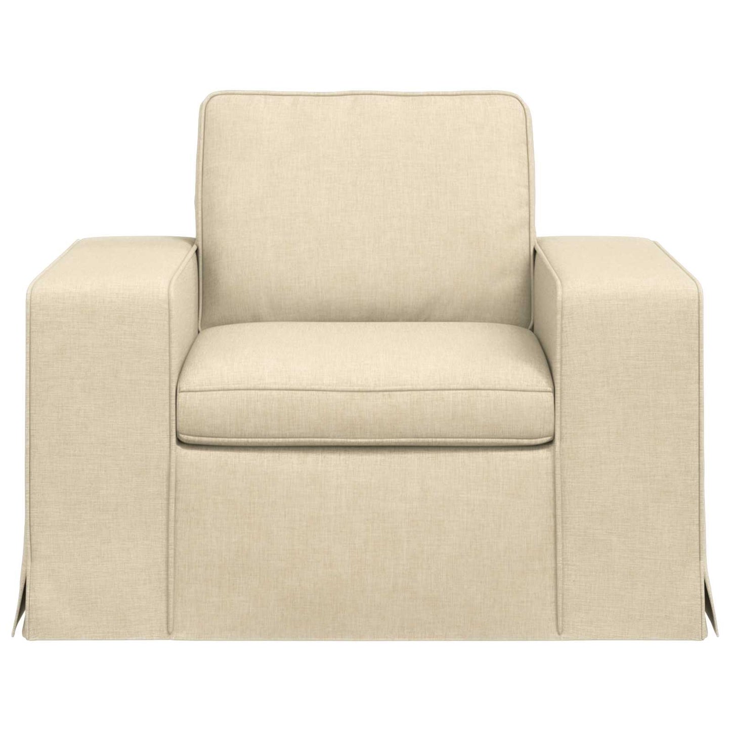 vidaXL Καναπές Κρεμ 103 x 80 x 82 εκ ύφασμα