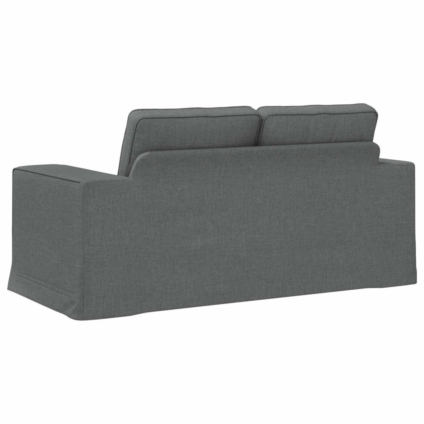 vidaXL Καναπές Σκούρο Γκρι 162 x 80 x 82 εκ ύφασμα