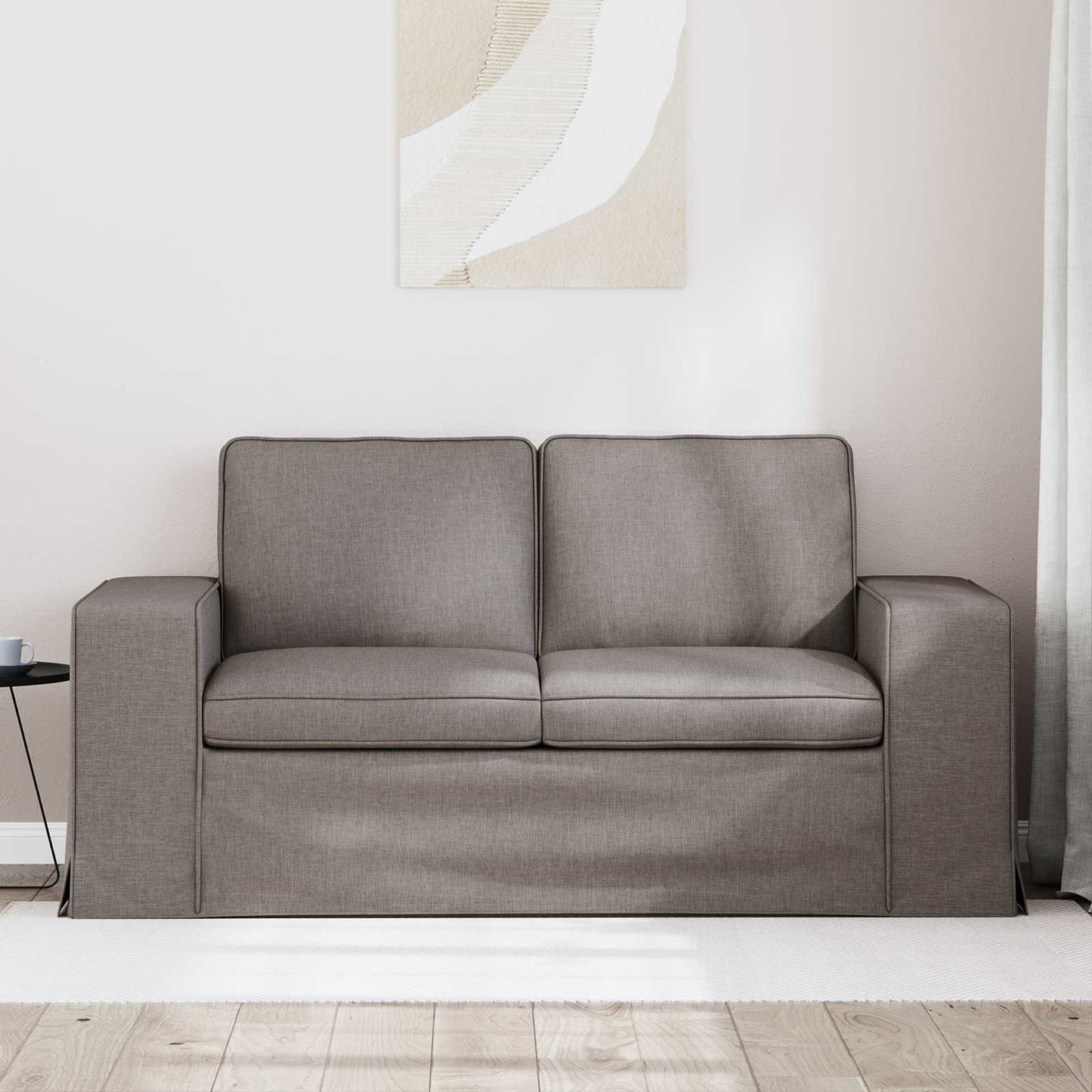 vidaXL Καναπές Taupe 162 x 80 x 82 εκ ύφασμα