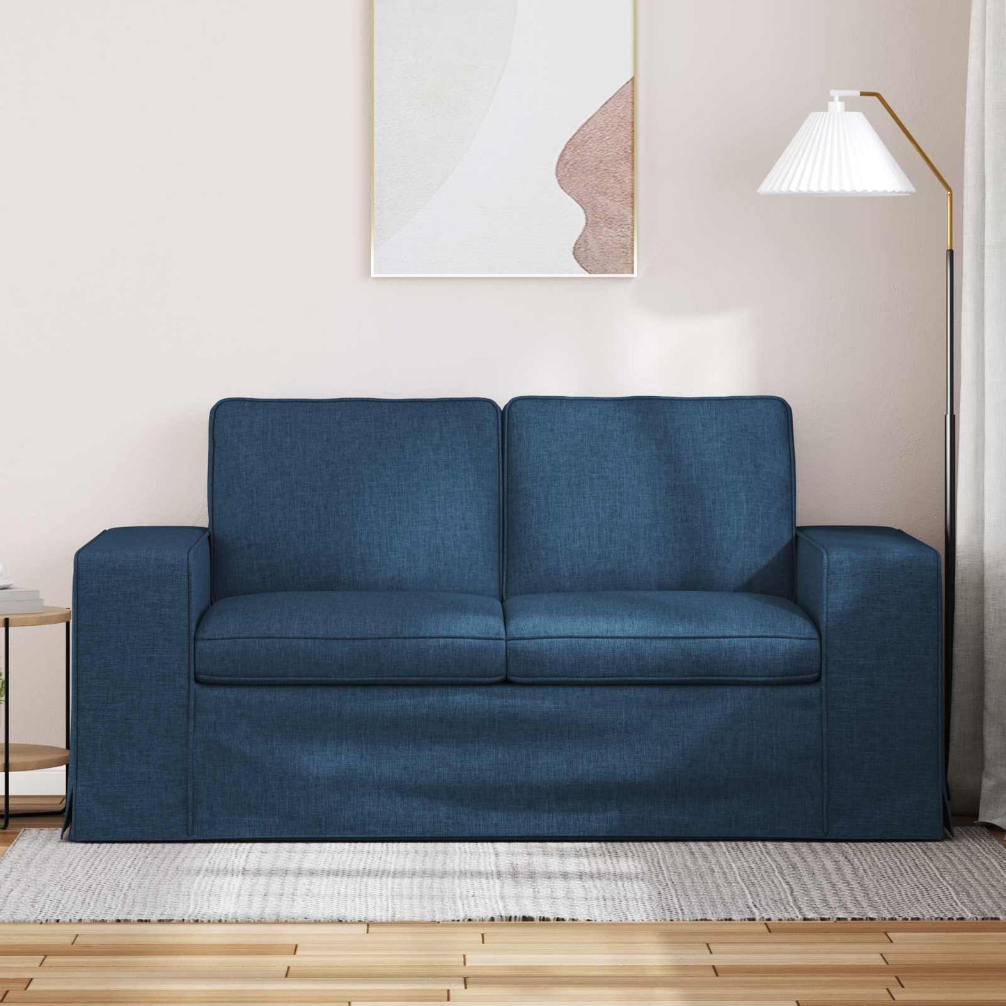 vidaXL Καναπές Μπλε 162 x 80 x 82 εκ ύφασμα