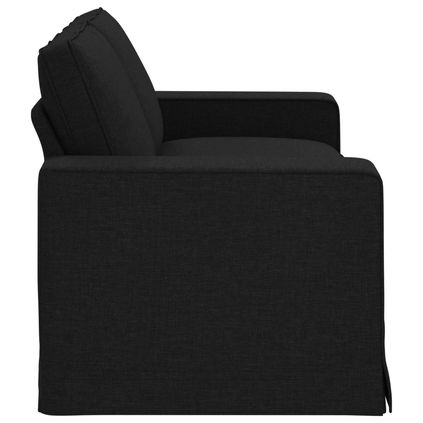 vidaXL Καναπές Μαύρο 182 x 80 x 82 εκ ύφασμα