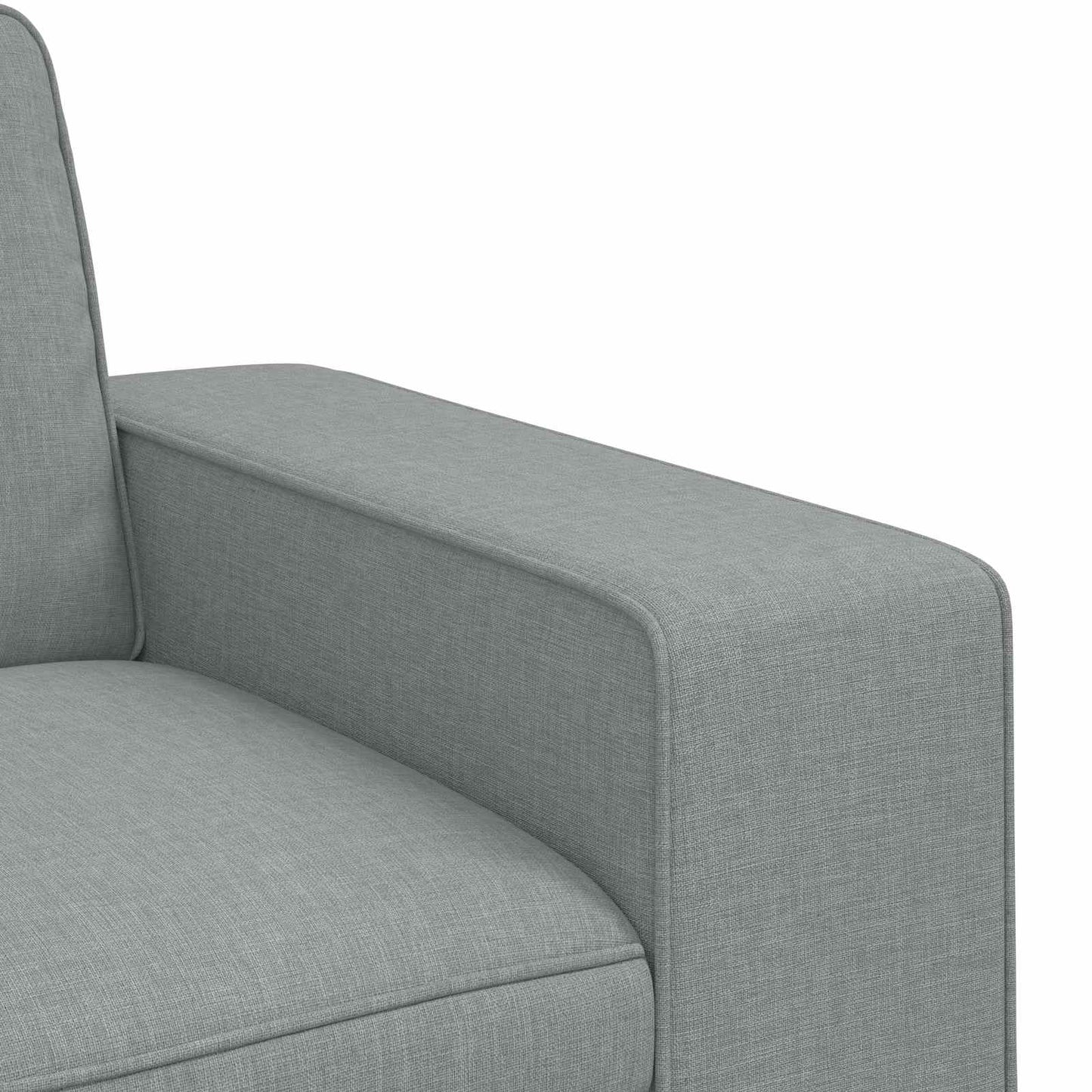 vidaXL Καναπές Ανοιχτό γκρι 222 x 80 x 82 εκ ύφασμα