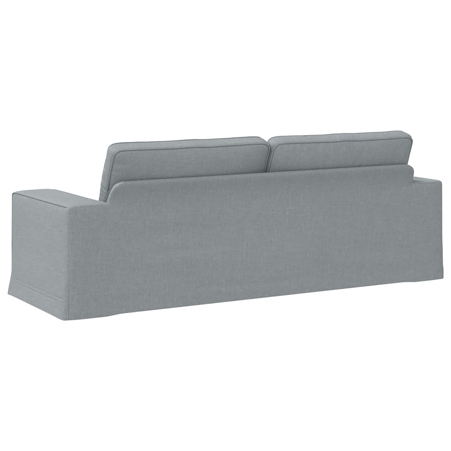 vidaXL Καναπές Ανοιχτό γκρι 222 x 80 x 82 εκ ύφασμα