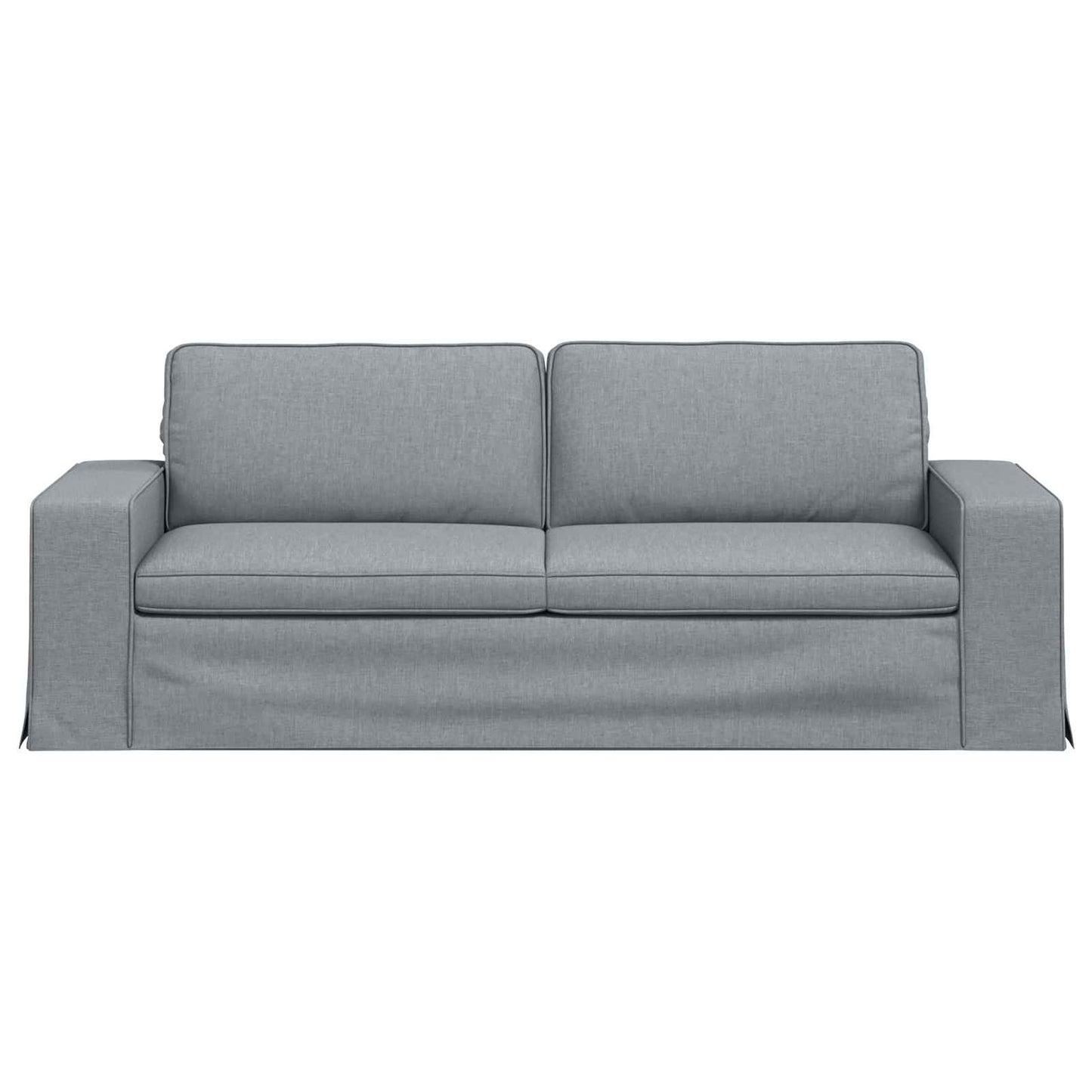 vidaXL Καναπές Ανοιχτό γκρι 222 x 80 x 82 εκ ύφασμα