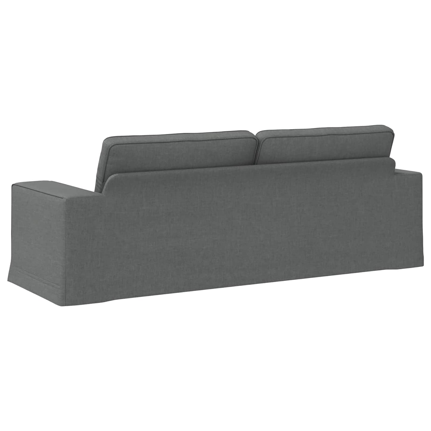 vidaXL Καναπές Σκούρο Γκρι 222 x 80 x 82 εκ ύφασμα