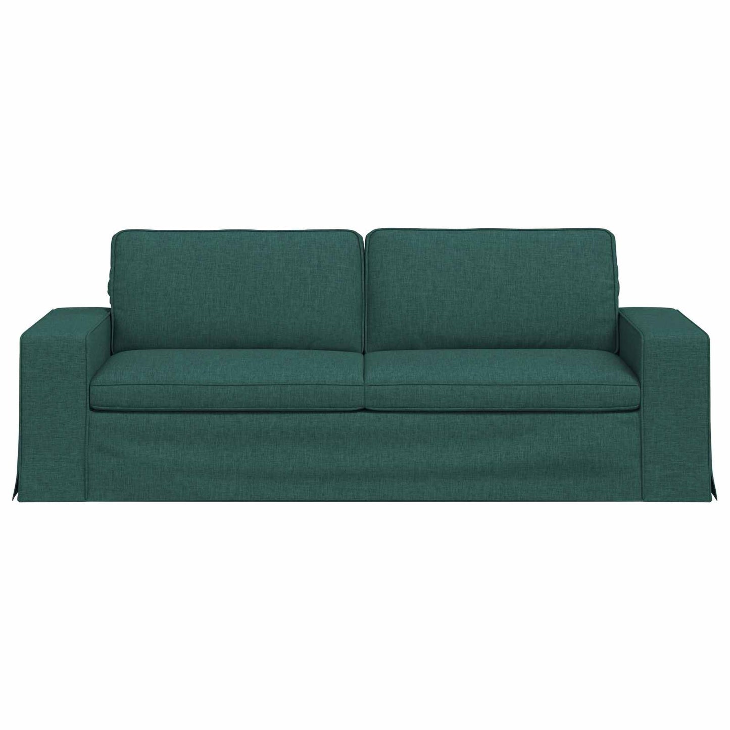 vidaXL Καναπές Σκούρο Πράσινο 222 x 80 x 82 εκ ύφασμα