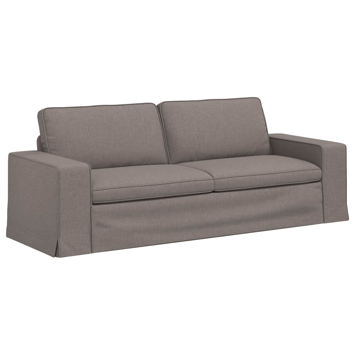 vidaXL Καναπές Taupe 222 x 80 x 82 εκ ύφασμα