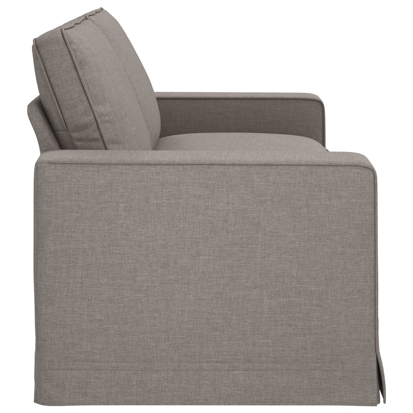 vidaXL Καναπές Taupe 222 x 80 x 82 εκ ύφασμα