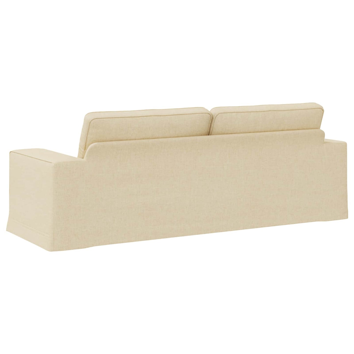 vidaXL Καναπές Κρεμ 222 x 80 x 82 εκ ύφασμα