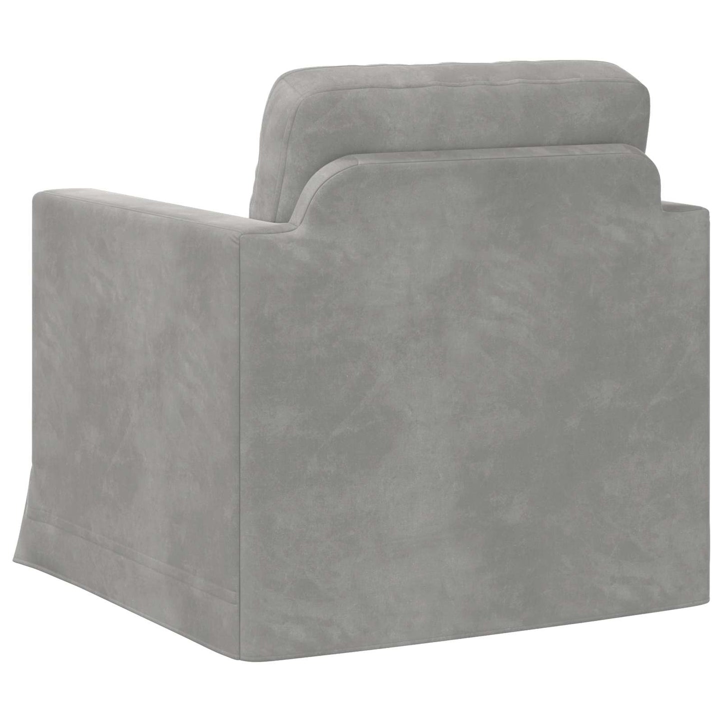 vidaXL Καναπές Ανοιχτό γκρι 78 x 78 x 80 εκ. Βελούδο