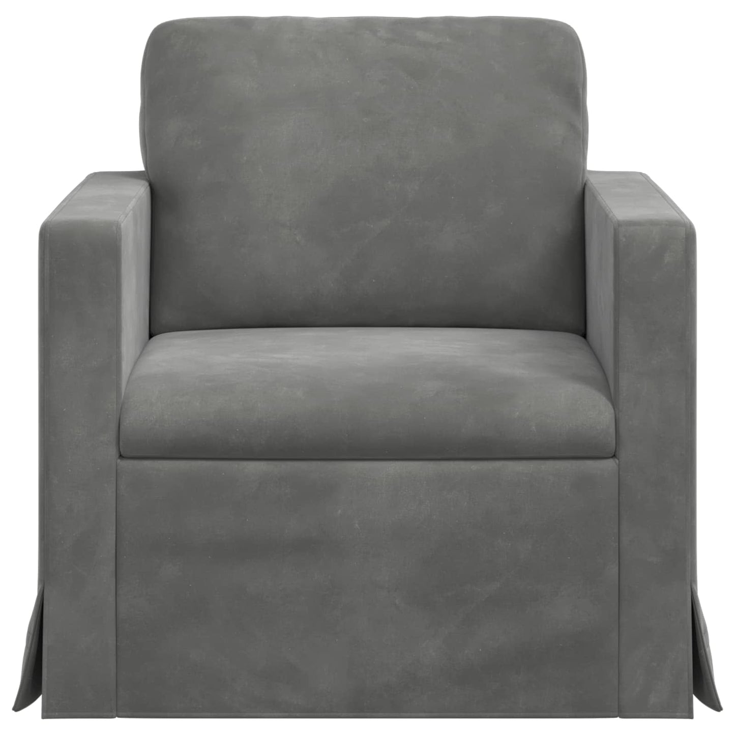 vidaXL Καναπές Σκούρο Γκρι 78 x 78 x 80 εκ. Βελούδο