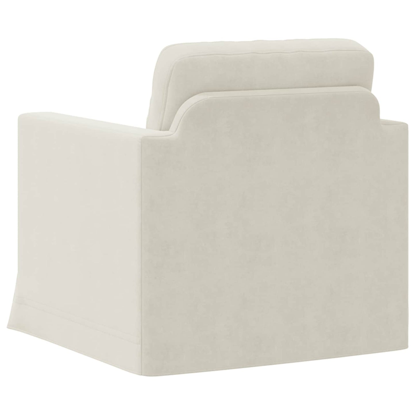 vidaXL Καναπές Κρεμ 78 x 78 x 80 εκ. Βελούδο