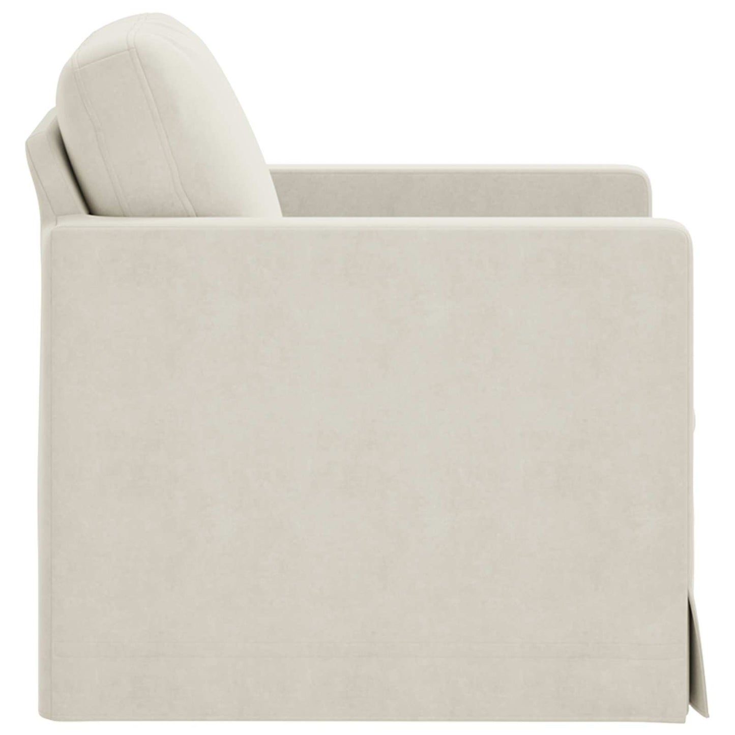 vidaXL Καναπές Κρεμ 78 x 78 x 80 εκ. Βελούδο