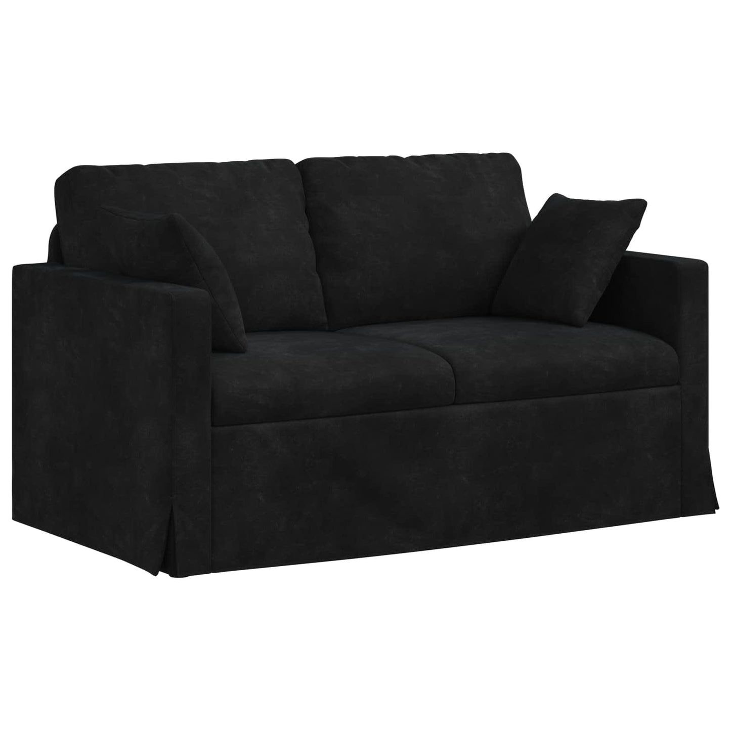 vidaXL Καναπές Μαύρο 138 x 78 x 80 εκ Βελούδο