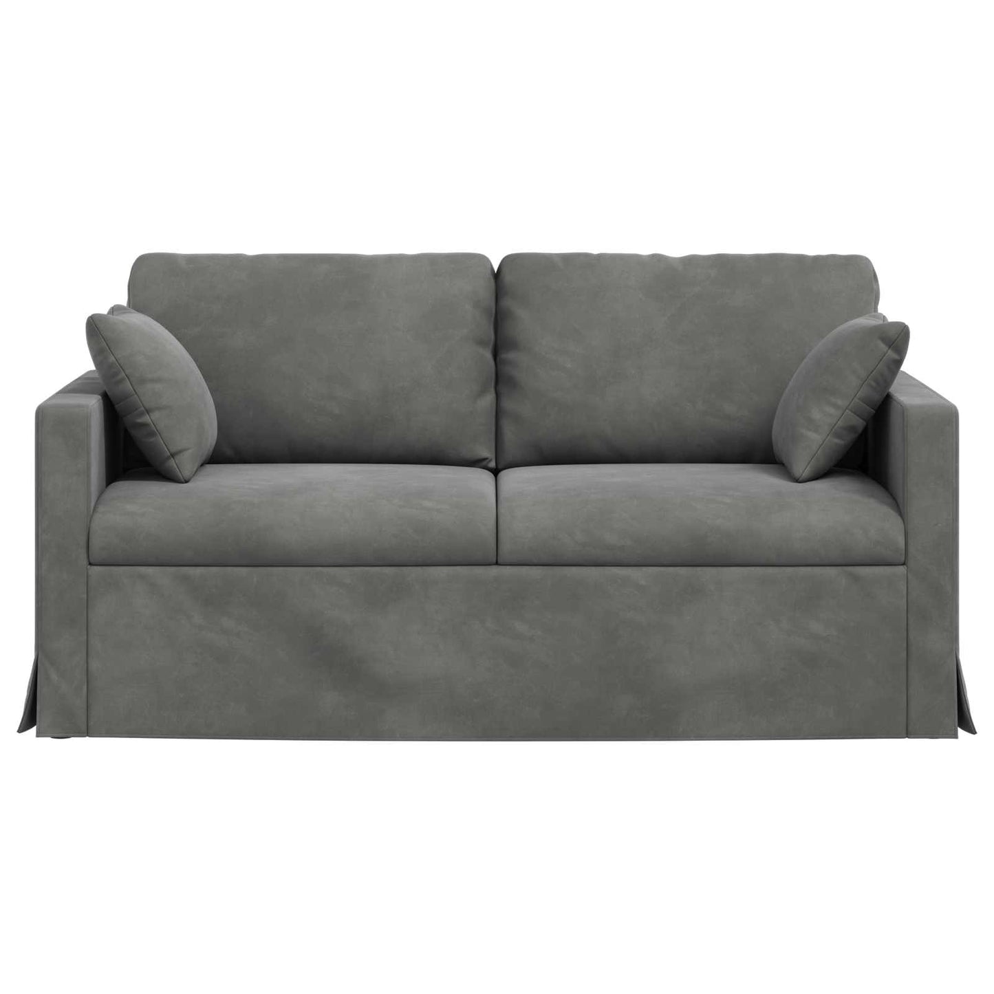 vidaXL Καναπές Σκούρο Γκρι 158 x 78 x 80 εκ Βελούδο