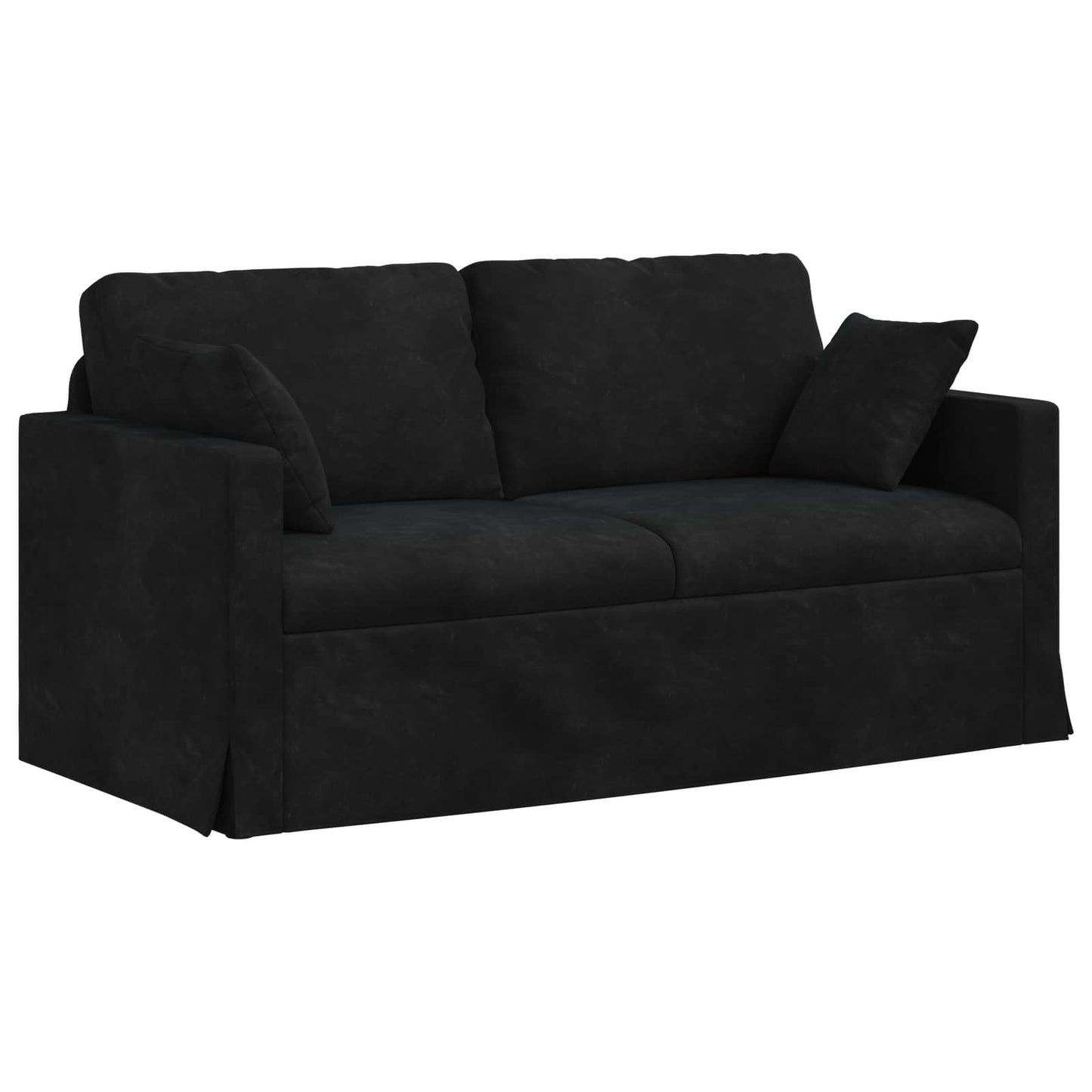 vidaXL Καναπές Μαύρο 158 x 78 x 80 εκ Βελούδο
