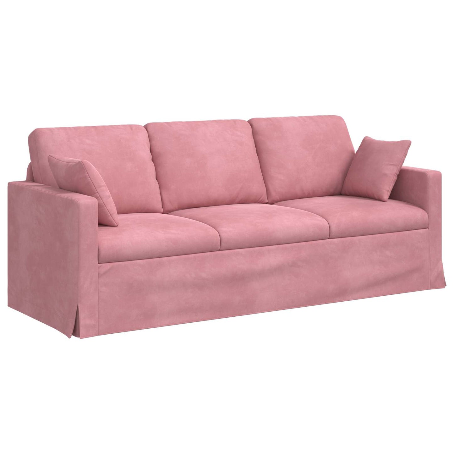 vidaXL Καναπές Ροζ 198 x 78 x 80 εκ Βελούδο