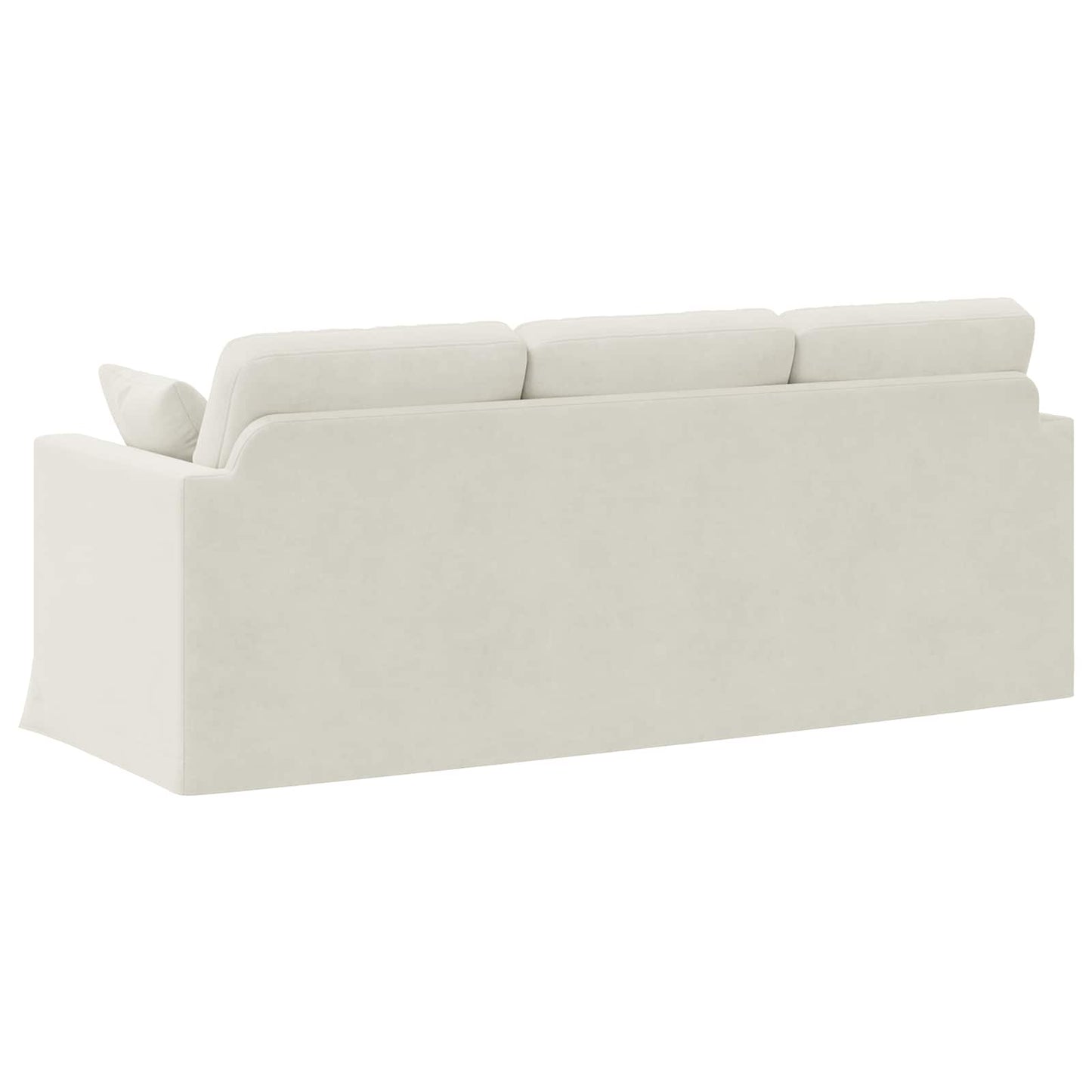 vidaXL Καναπές Κρεμ 198 x 78 x 80 εκ Βελούδο