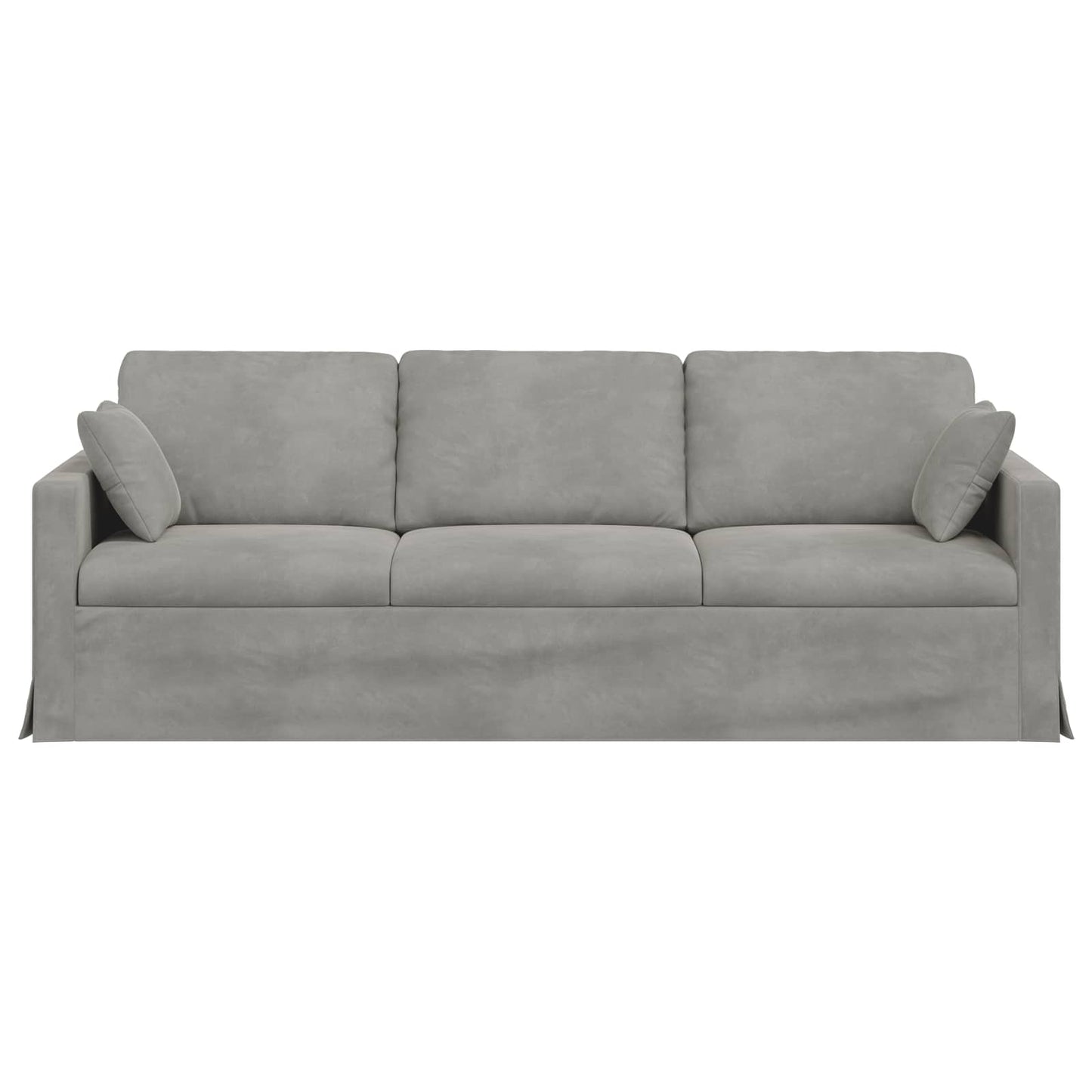 vidaXL Καναπές Ανοιχτό γκρι 228 x 78 x 80 εκ Βελούδο