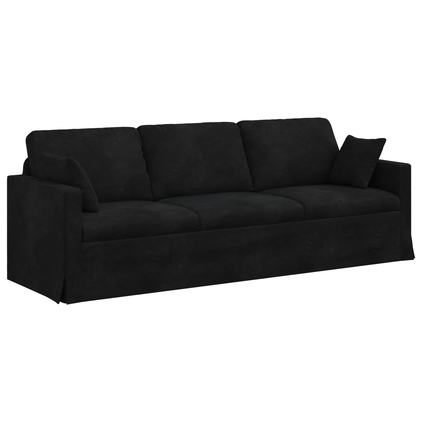 vidaXL Καναπές Μαύρο 228 x 78 x 80 εκ Βελούδο