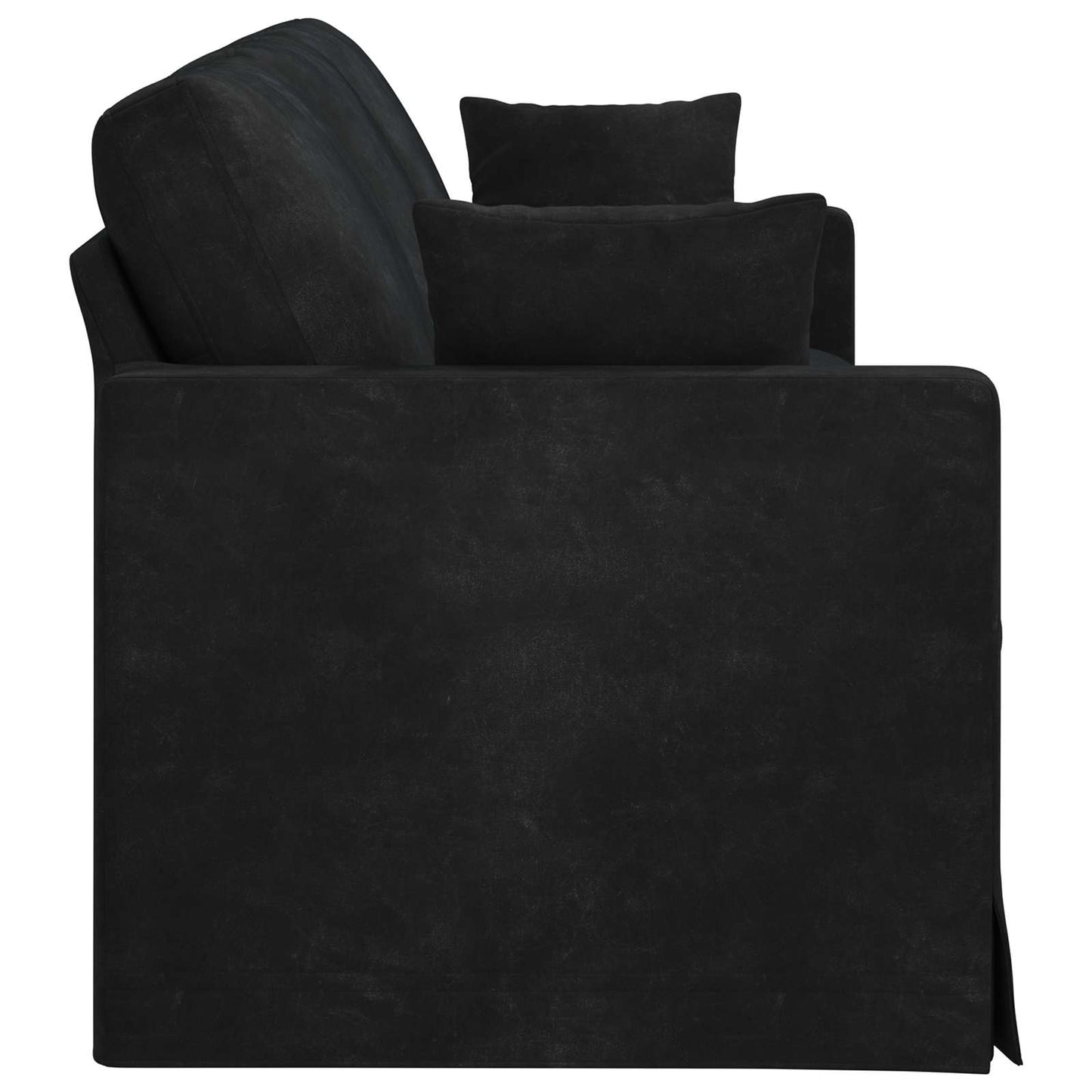 vidaXL Καναπές Μαύρο 228 x 78 x 80 εκ Βελούδο