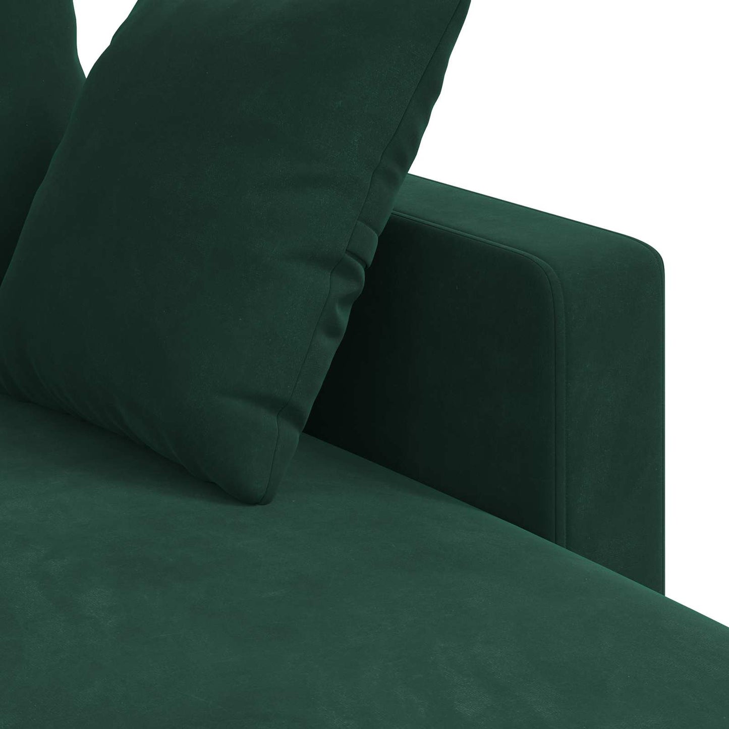 vidaXL Καναπές Σκούρο Πράσινο 178 x 134 x 80 εκ Βελούδο