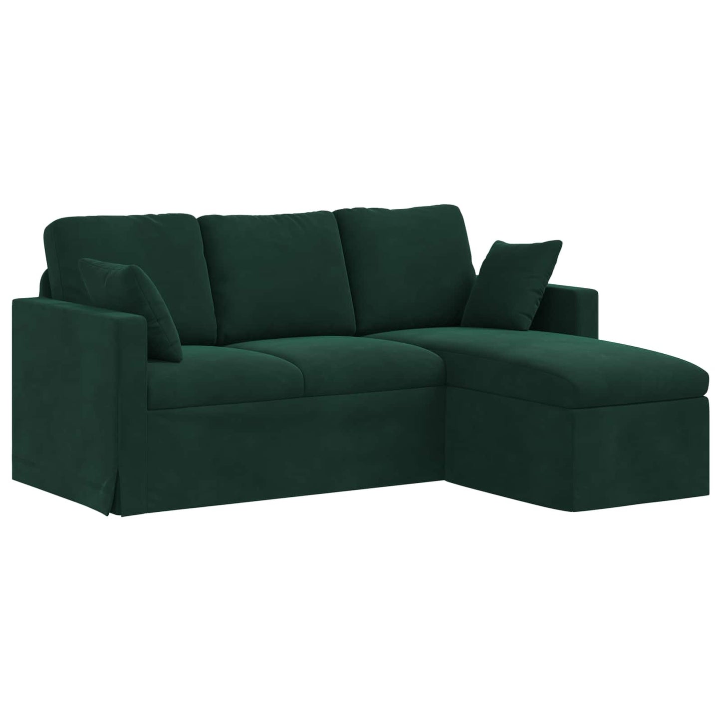 vidaXL Καναπές Σκούρο Πράσινο 178 x 134 x 80 εκ Βελούδο