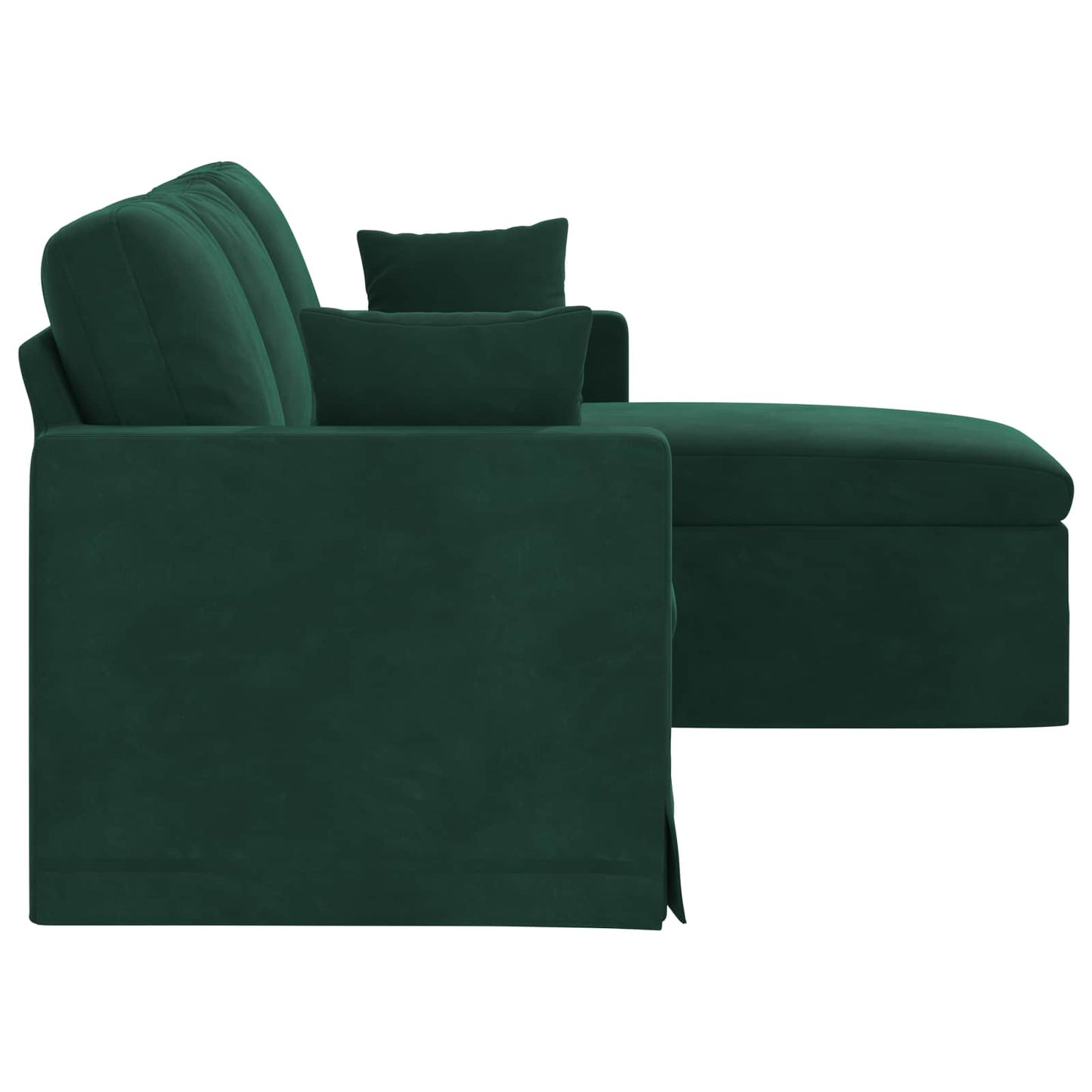 vidaXL Καναπές Σκούρο Πράσινο 178 x 134 x 80 εκ Βελούδο