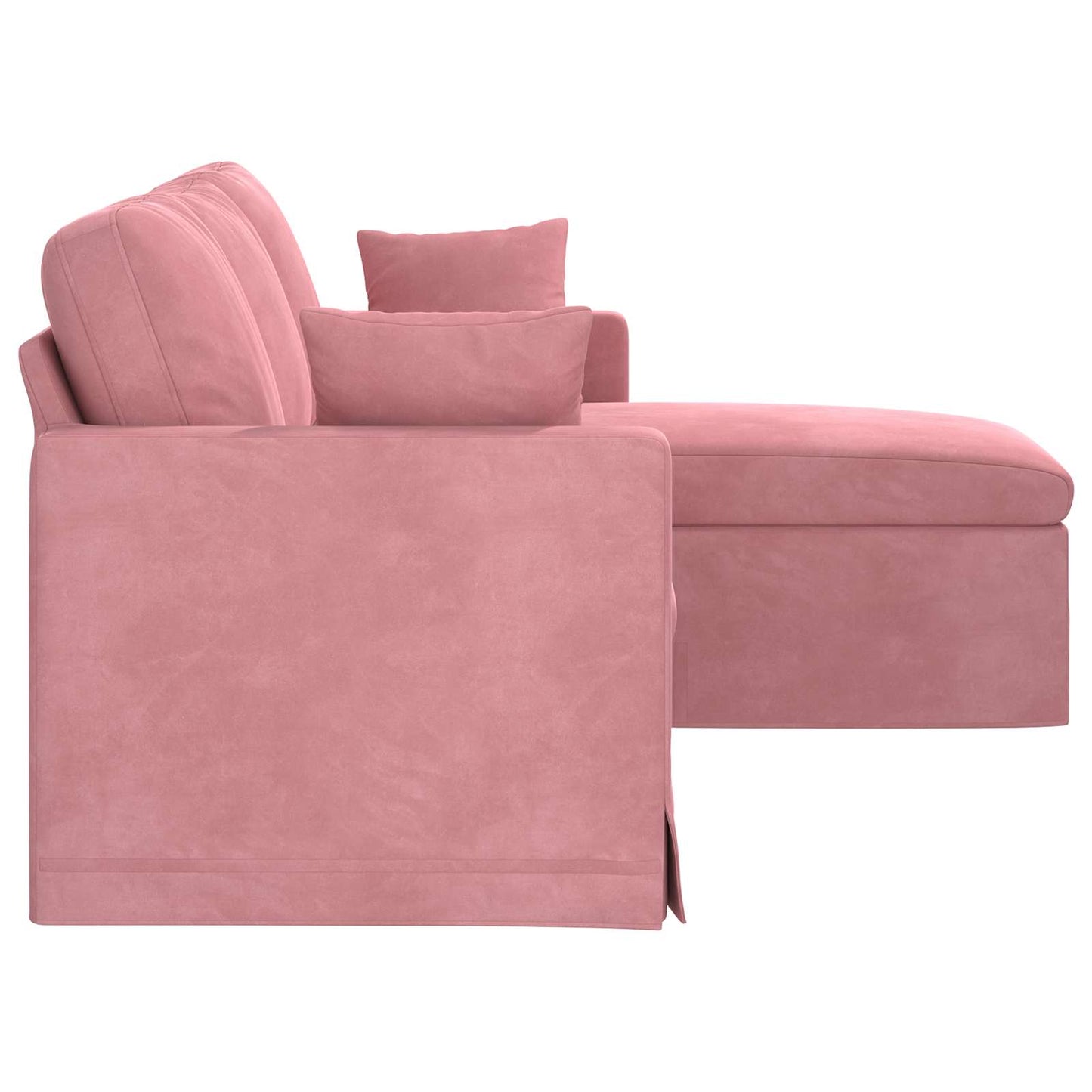 vidaXL Καναπές Ροζ 178 x 134 x 80 εκ Βελούδο