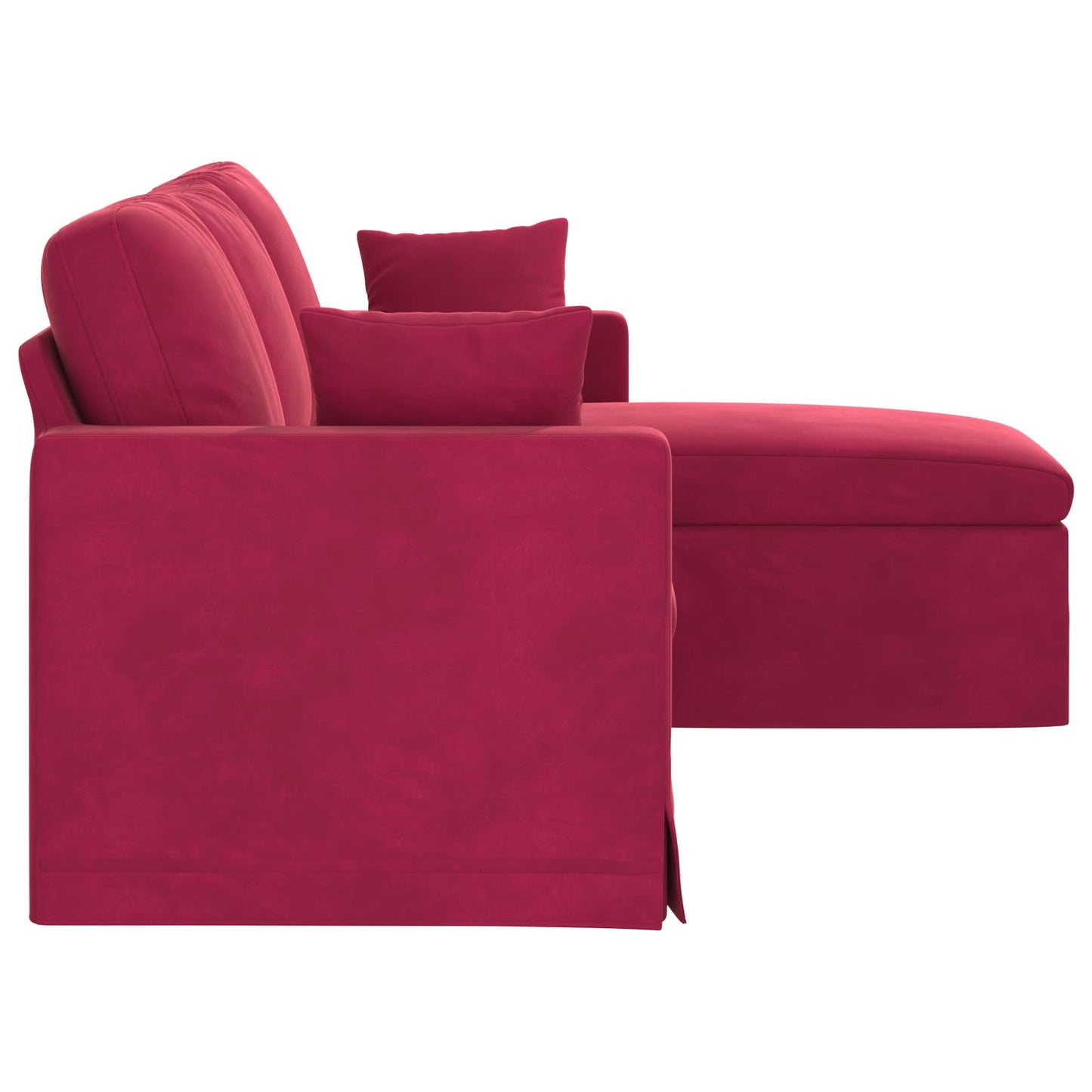 vidaXL Καναπές Κόκκινο 178 x 134 x 80 εκ Βελούδο