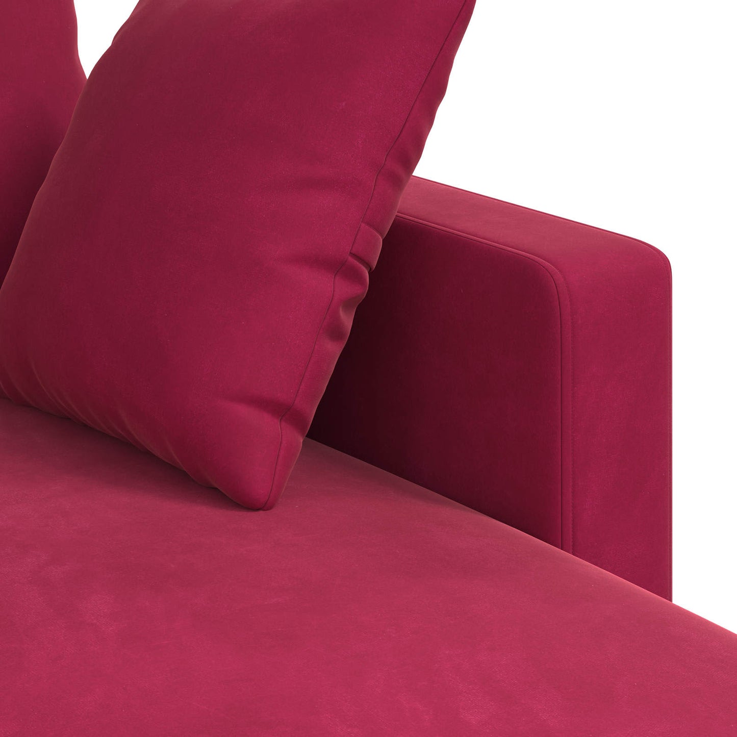 vidaXL Καναπές Κόκκινο 198 x 134 x 80 εκ Βελούδο