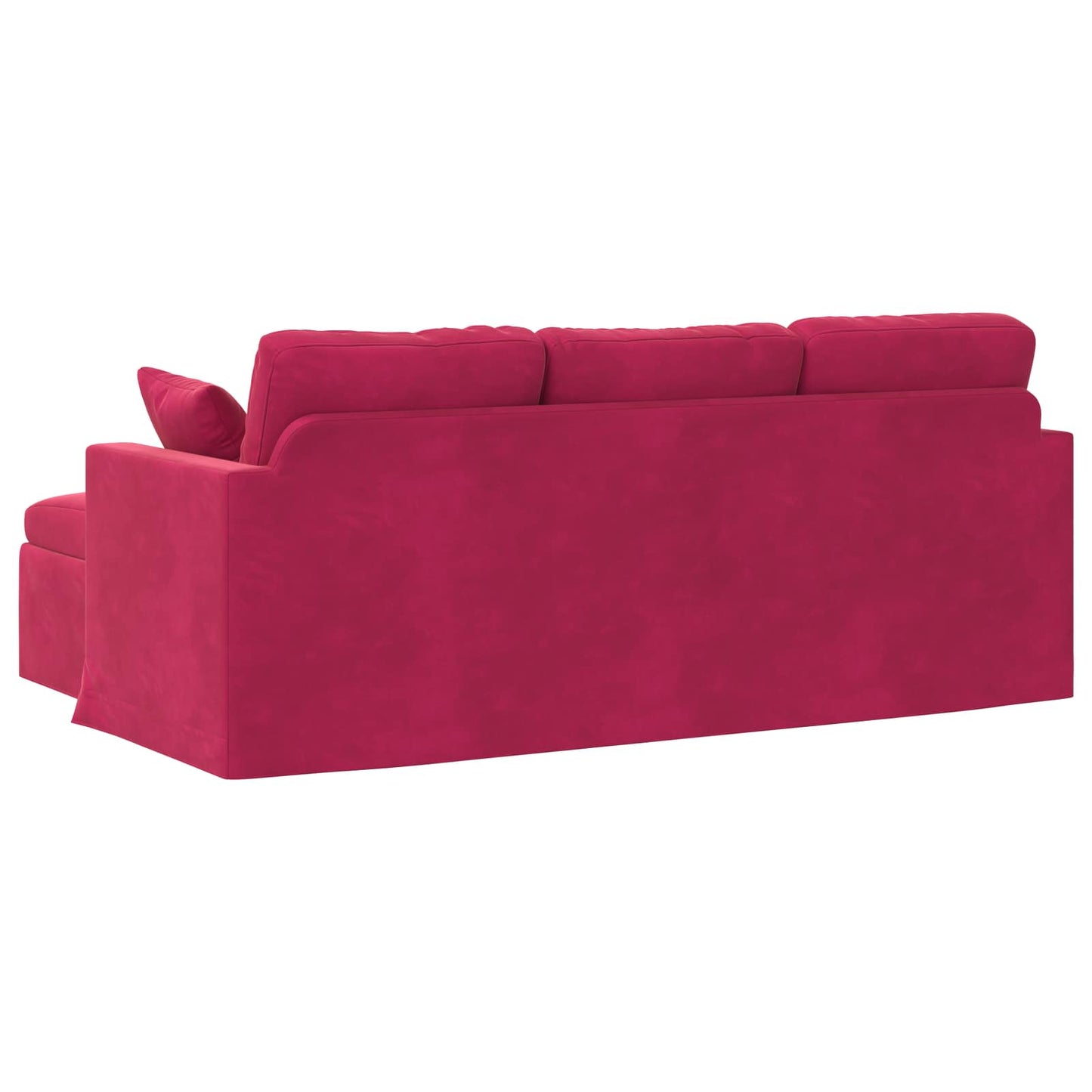 vidaXL Καναπές Κόκκινο 198 x 134 x 80 εκ Βελούδο