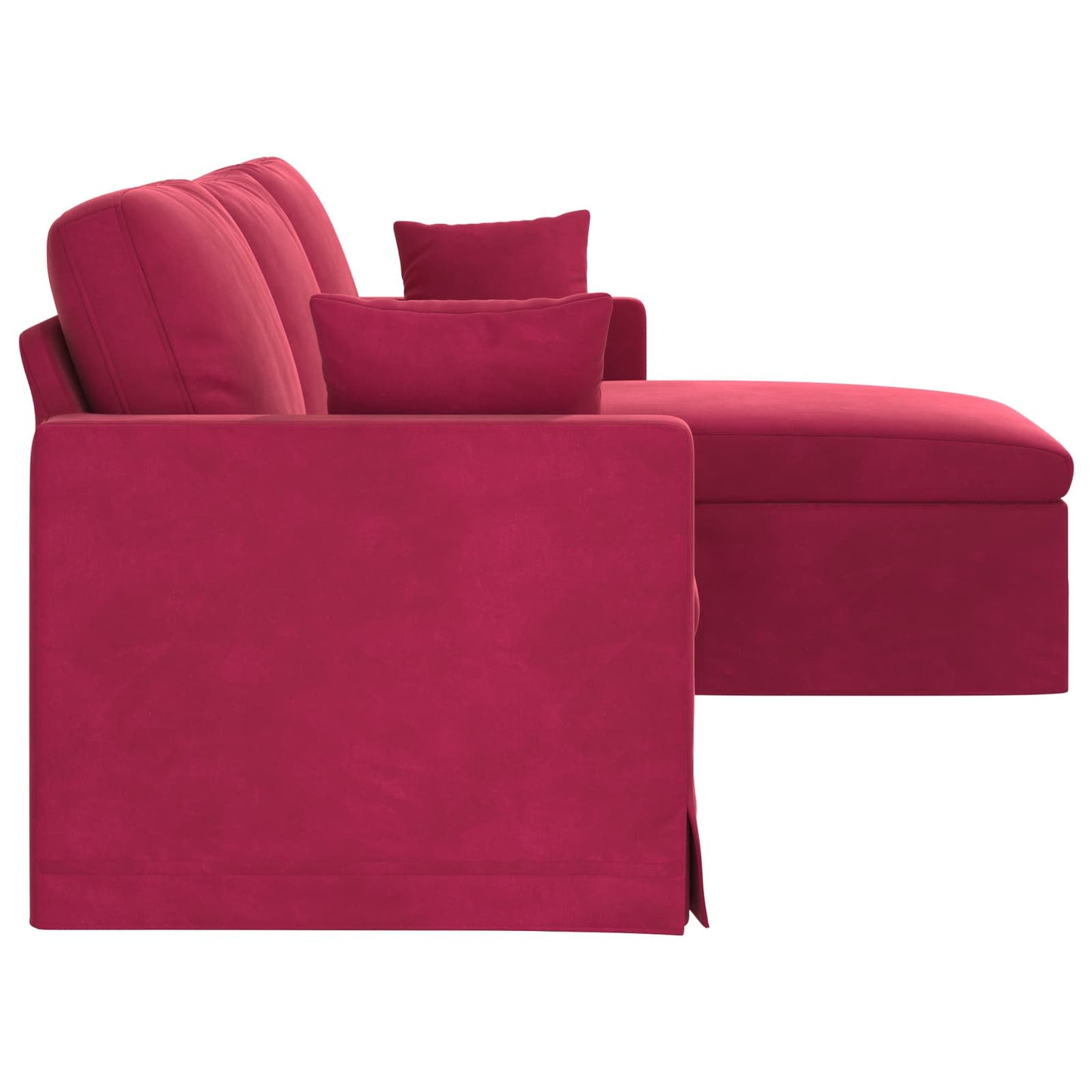 vidaXL Καναπές Κόκκινο 228 x 134 x 80 εκ Βελούδο