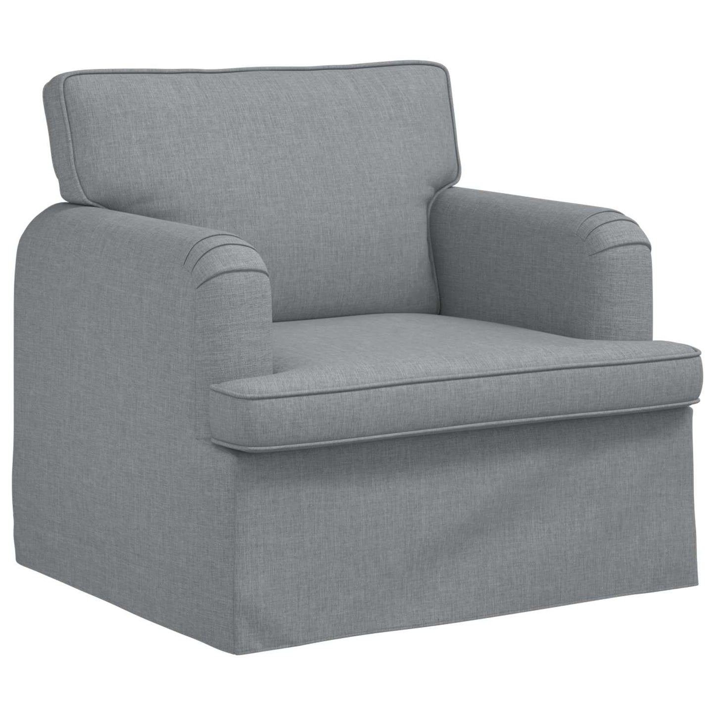 vidaXL Καναπές Ανοιχτό γκρι 84 x 80 x 85 εκ ύφασμα