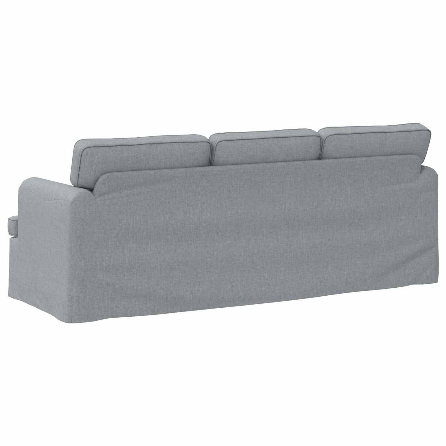 vidaXL Καναπές Ανοιχτό γκρι 201 x 80 x 85 εκ ύφασμα