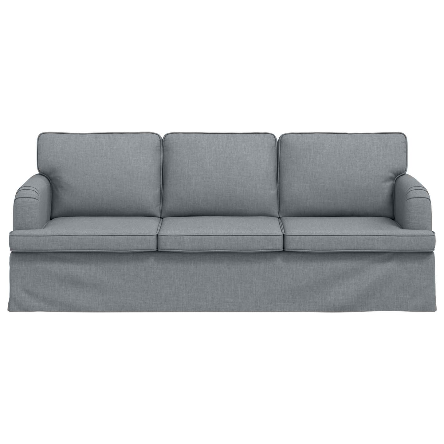 vidaXL Καναπές Ανοιχτό γκρι 201 x 80 x 85 εκ ύφασμα