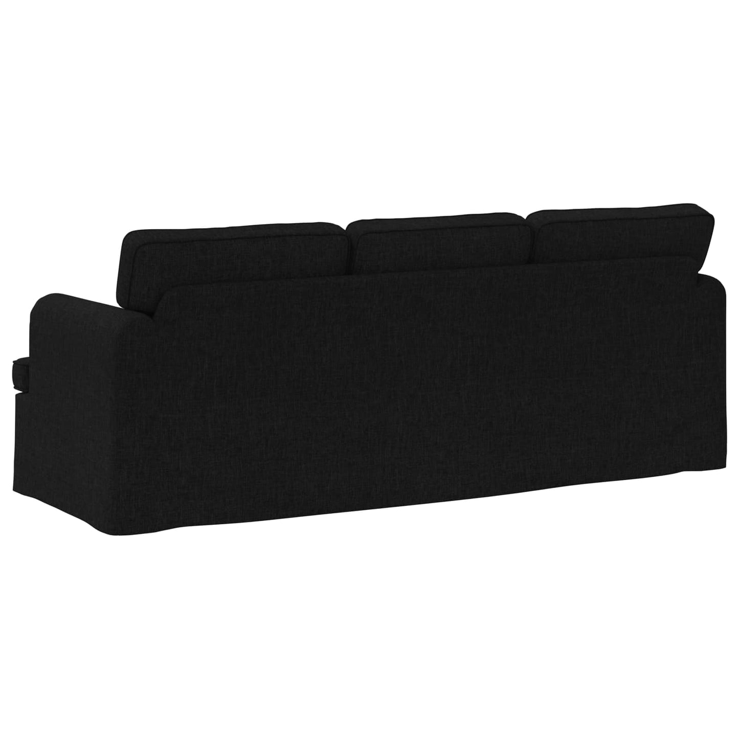 vidaXL Καναπές Μαύρο 201 x 80 x 85 εκ ύφασμα