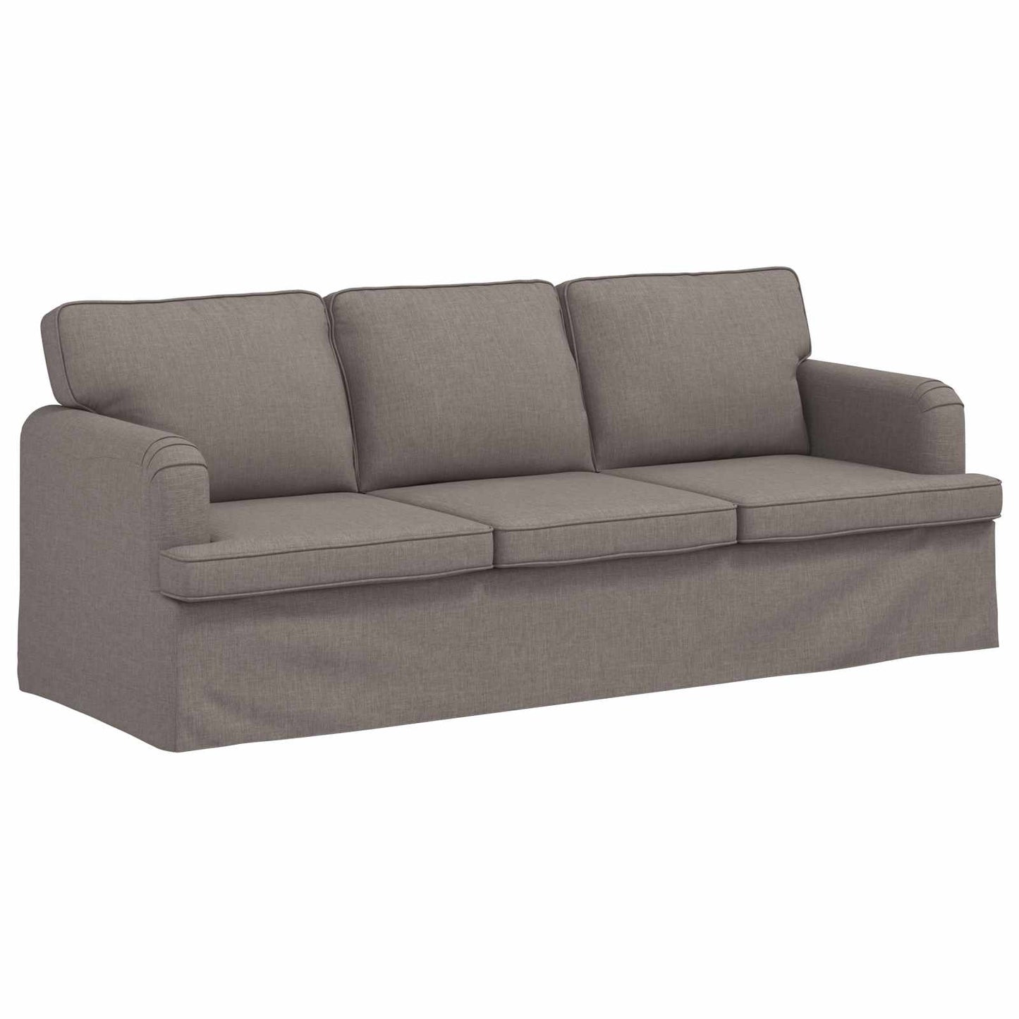 vidaXL Καναπές Taupe 201 x 80 x 85 εκ ύφασμα